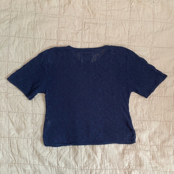 Beklina Edificio Lace T-Shirt in Ink, size M/L - Picture 3 of 8